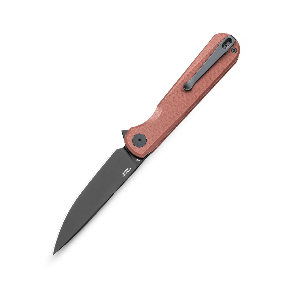BMK13G-3.png Bestechman Flick BMK13G – Black PVD D2 Blade & Brown G10 Handle Flipper Knife