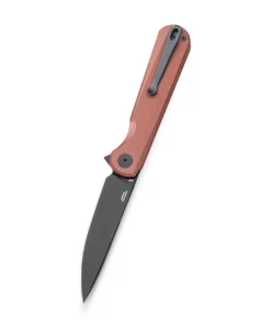 Bestechman Flick BMK13G – Black PVD D2 Blade & Brown G10 Handle Flipper Knife