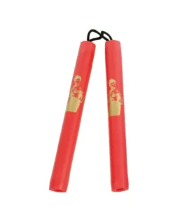 String Foam Chaku w/Bruce Lee Red 12" - E121LR