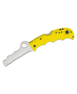 SPYDERCO ASSIST SALT RESCUE FOLDER H1 COMBO KNIFE - C79PSYL