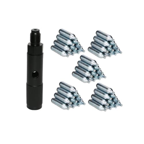 adaptor-combo.jpg Adaptor 88g To 12g Co2 + 50 12g Co2 Cartridges