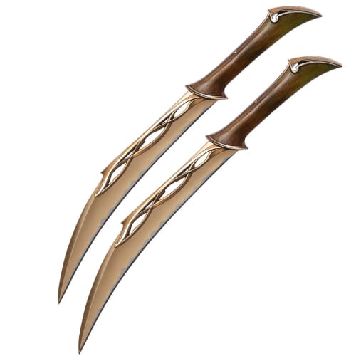 uc3044-1.jpg UNITED CUTLERY UC3044 HOBBIT FIGHTING KNIVES OF TAURIEL