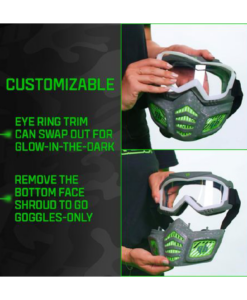 Gel Blaster -Elite Face Mask with Glow Eye Ring - GBFM1112-5L