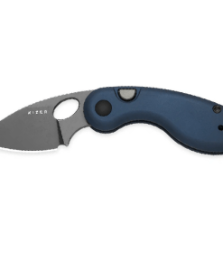 Kizer Microbe V2742A1 – Blue Aluminum Handle, Button Liner Lock