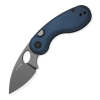 Kizer Microbe V2742A1 – Blue Aluminum Handle, Button Liner Lock