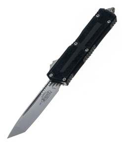 Microtech Scarab II Gen III T/E Stonewash OTF Knife Black – 1279-10