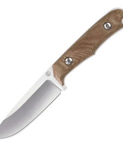 Chris Reeves Backpacker Drop Point Micarta Canvas Natural-BPR-1001